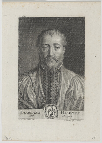 Portrait of Thaddaeus Hagecius