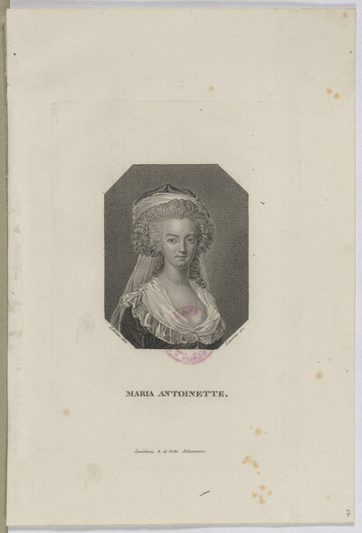 Portrait of Maria Antoinette, Queen of France