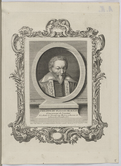 Portrait of Philippe du-Plessis Mornay