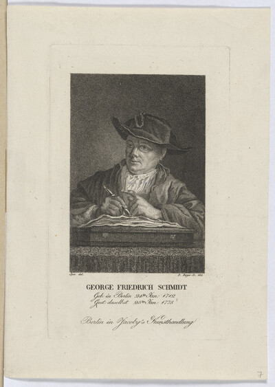 Portrait of Georg Friedrich Schmidt