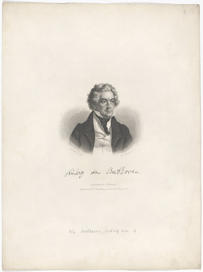 Portrait of Ludwig van Beethoven