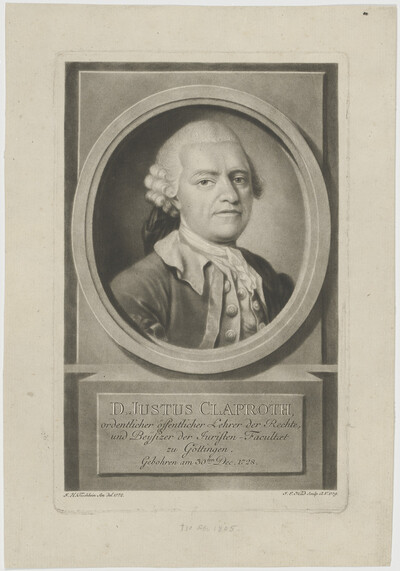 Portrait of Justus Claproth