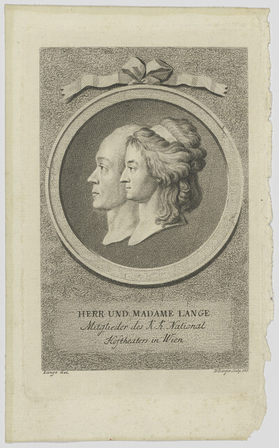 Double image of Mr. and Madame Lange