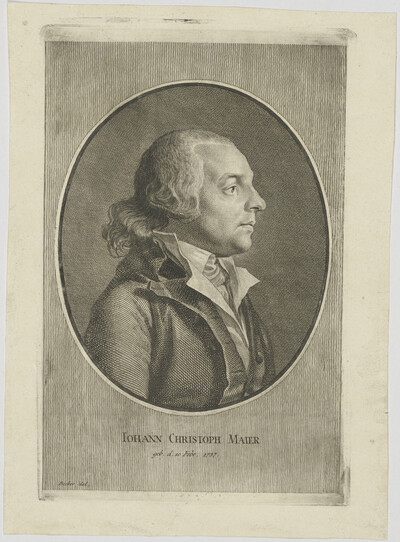Portrait of Iohann Christoph Maier