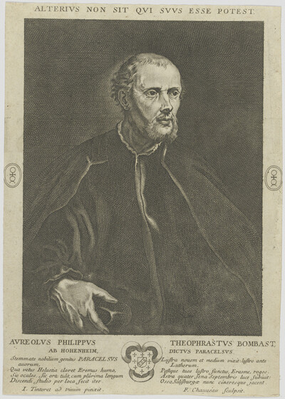 Portrait of the Avreolv Philippvs Theophrastvs Bombast ab Hohenheim, dictvs Paracelsvs