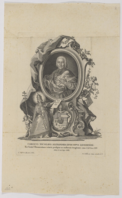 Portrait of Carolvs Nicolavs Alexander Episcopvs Leodiensis