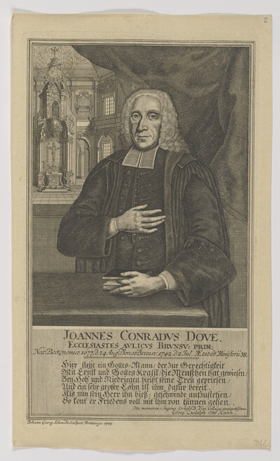 Portrait of Joannes Conradvs Dove