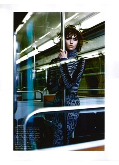 Editorial page from Vogue Paris France, 0812