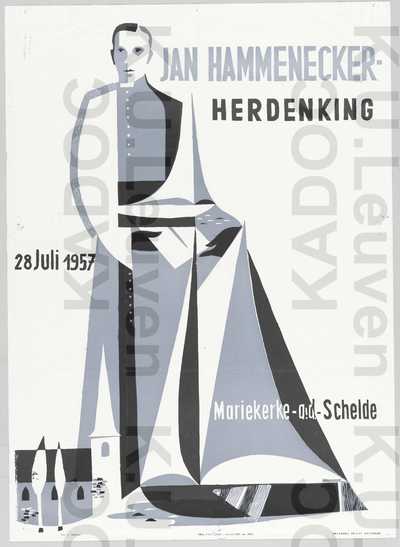 Jan Hammeneckerherdenking, Mariakerke (Antwerpen), 28 juli 1957 : aankondiging