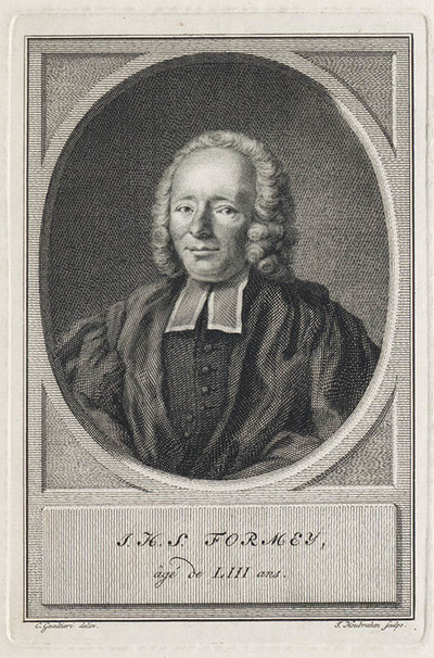 Portret J.H.S. Formey, predikant