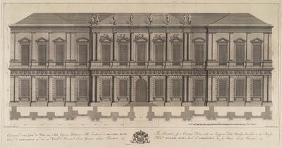 Buitenhuis (façade) van Richard Boyle Lord of Burlington.