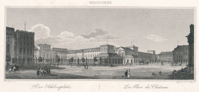 Mannheim. Der Schlossplatz. La Place du Château
