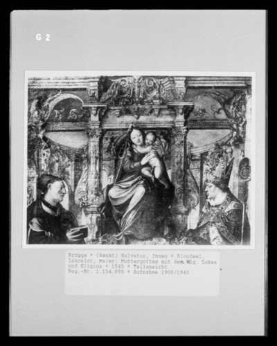 Our Lady with the St. Luke and Eligius