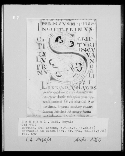 Ms 9377, Ambrosius in Lucam