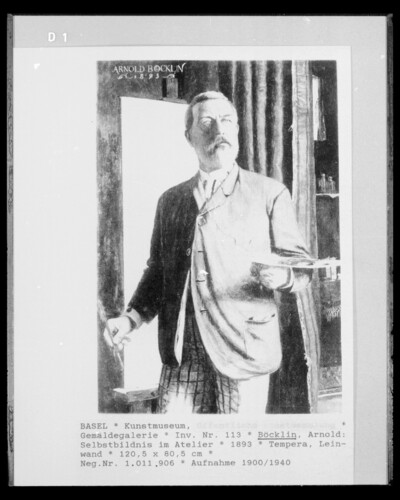 Self-portrait in the studio
