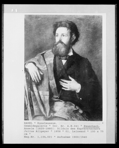 Portrait of the engraver Julius Allgeyer