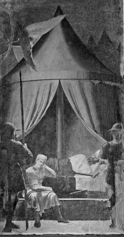 Kapellenausmalung — Szenen der Kreuzlegende — Der Traum Konstantins