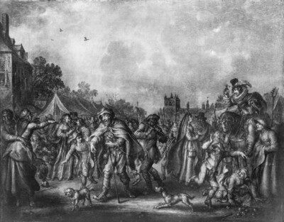 Wilhelm 2 of Orange visits the churches on the Buitenhof in the Hague