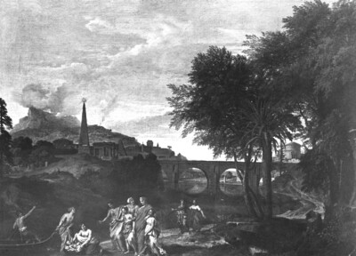 Landschaft mit der Auffindung des Moses