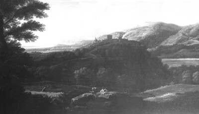 Mountain castle & mountainous landscape