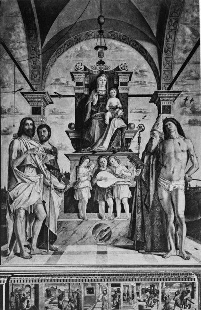 Madonna in trono with saints