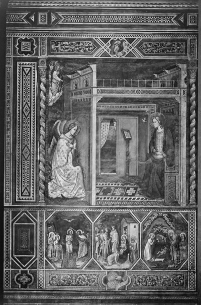 Annunciation to Mary and scenes from the life of Jesus