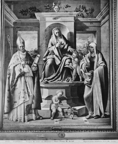 Throne of Madonna with Saint Louis of Toulouse and Anna