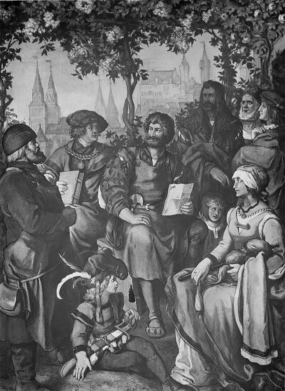 Presentation: Hans Sachs reads out his poems.