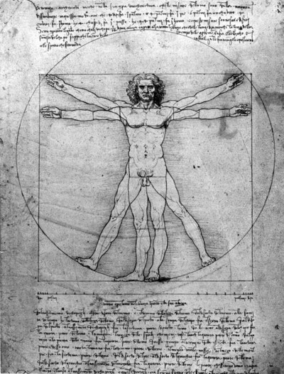 The proportions of the human body according to Vitruv