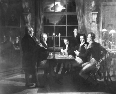 Chess game at the Voss Palace, Berlin