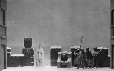 Artist’s theater, relief stage: Hamlet