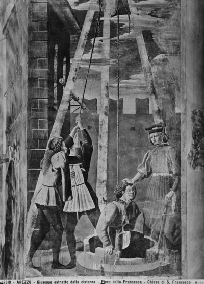 Kapellenausmalung — Szenen der Kreuzlegende — Die Folter des Juden