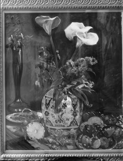 Delft Vase with Calla and Blue Flower, 1st version