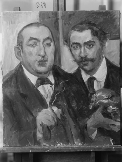 Double portrait of the painters Pottner and Herstein