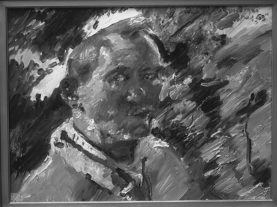 Small self-portrait in front of the Walchensee