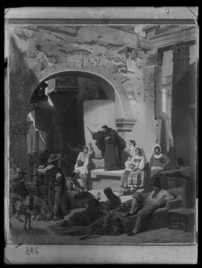 Sermon of Capuchin at Porticus Octaviae in Rome