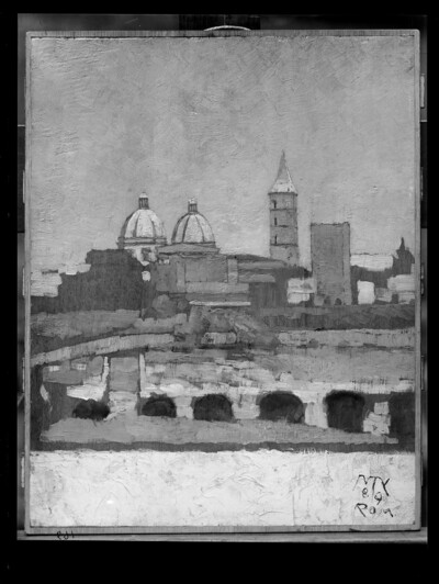 View from Klinger’s Roman studio on Santa Maria Maggiore