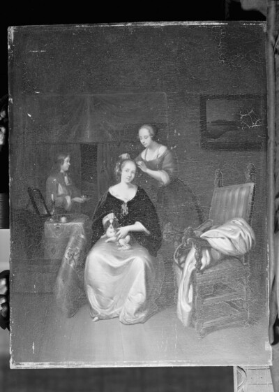 Lady at the dressing table