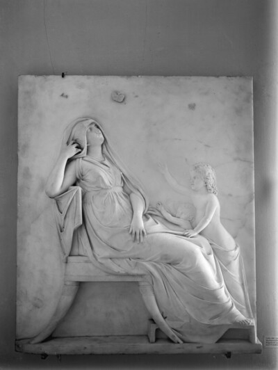 Relief from the Headstone of Catharina Wilhelmina Louisa Engelbach (1772-1795), wife of the merchant Carl Ludwig Engelbach