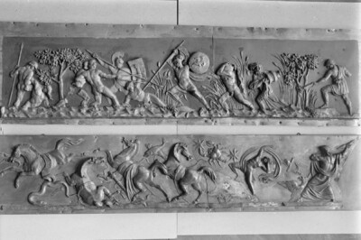 Relief with battle scenes