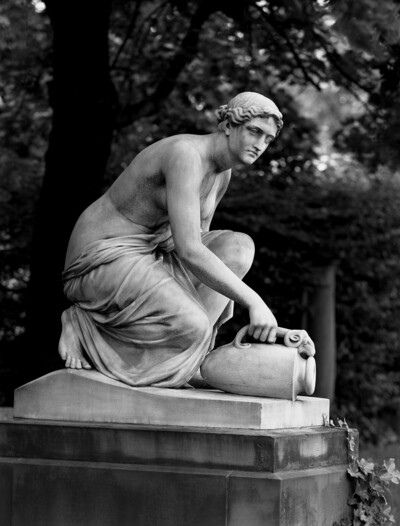 Kneeling water nymph