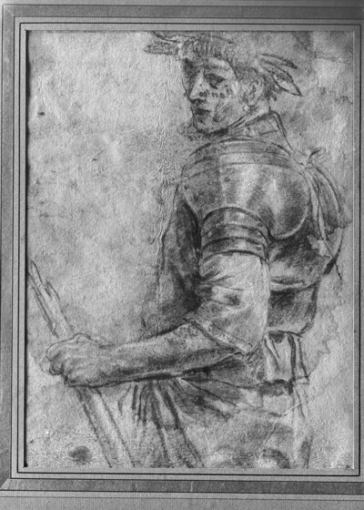 Warrior with laurel wreath