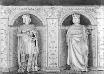 Headstone of Duke Franz II and his wife Margaret of Foix: Charlemagne