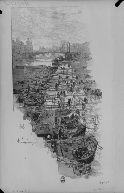 Boats on the Seine in Paris