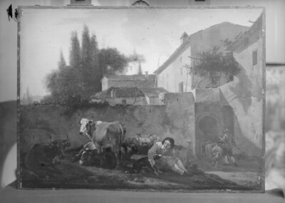 Cowherd in front of the Wall