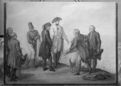 Frederick the Great visits the colonies in the Rhinluch