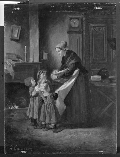 Mother with three children