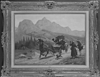 Passover carriage in the mountain valley