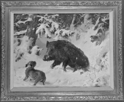 Hunting dogs set a german