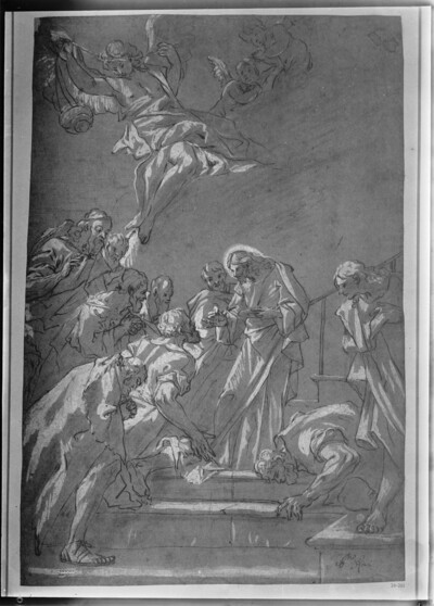 Christ dividing the sacrament